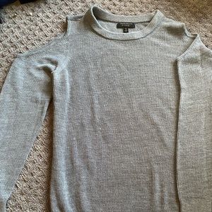 Banana Republic shoulder cut out ripped sweater
